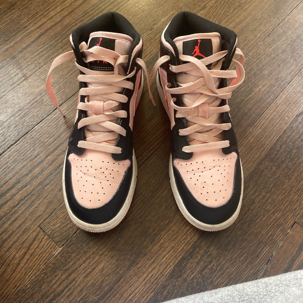 Pink and black Air Jordan